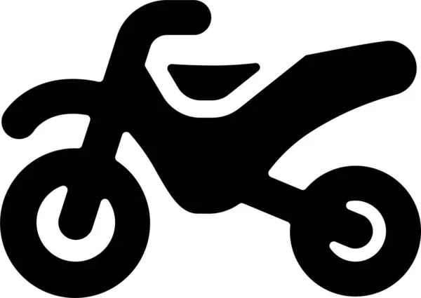 Scooter Icône Transport Sportif Dans Style Solide — Image vectorielle