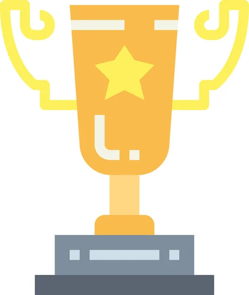 Pokal Ikone Der Kategorie Bildung Schule Lernen — Stockvektor