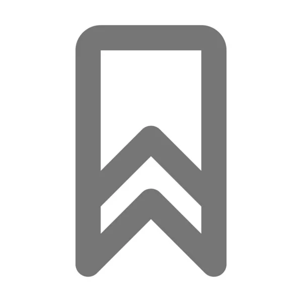 Lesezeichen Symbol Für Banner Outline Stil — Stockvektor