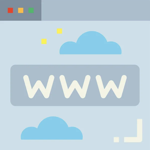 Comunicații Internet Site Icon — Vector de stoc