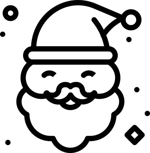 Icône Cadeau Noël Claus Dans Catégorie Noël — Image vectorielle