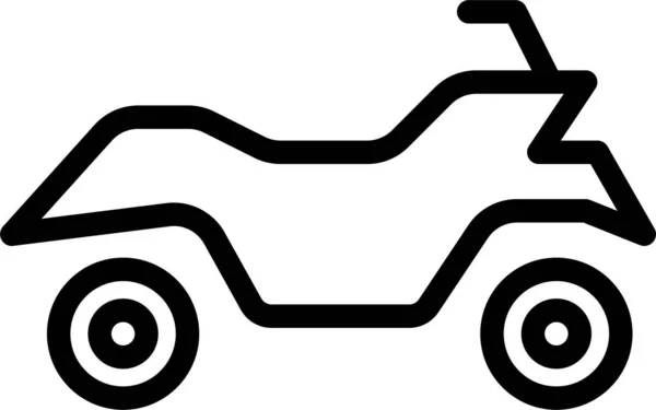 Bike Biking Dirt Icon Outline Style — Stock Vector