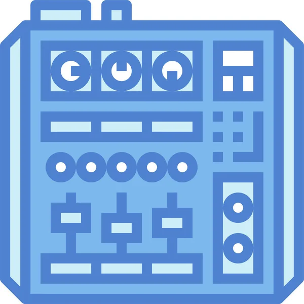 Icono Mezclador Controlador Audio — Vector de stock