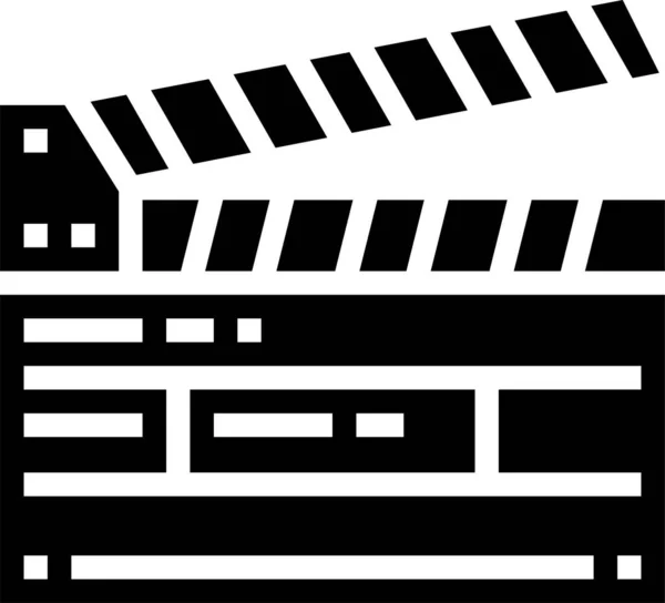 Kino Klappbrett Filmikone Der Kategorie Film Video — Stockvektor