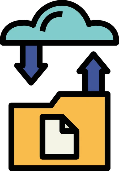 Хмарний Диск Піктограми — стоковий вектор