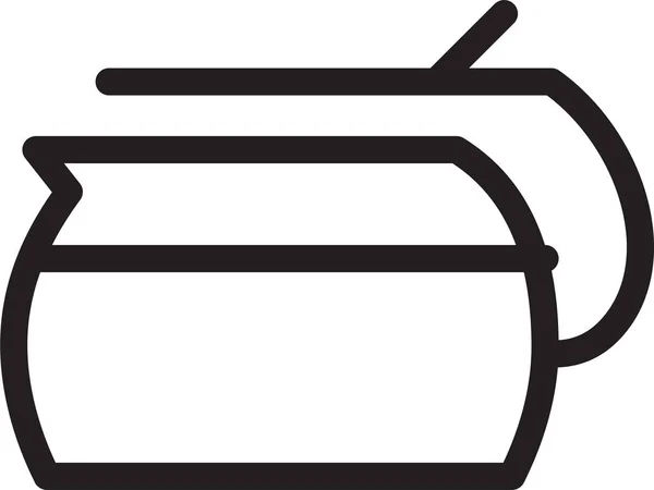 Іконка Кухні Коктейлем Контурному Стилі — стоковий вектор