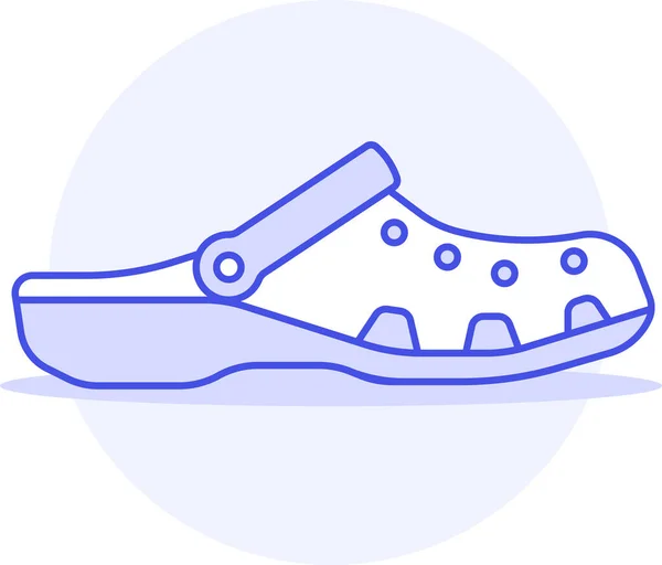 Accessory Clothes Crocs Icon Clothes Accessory Category — Stock Vector