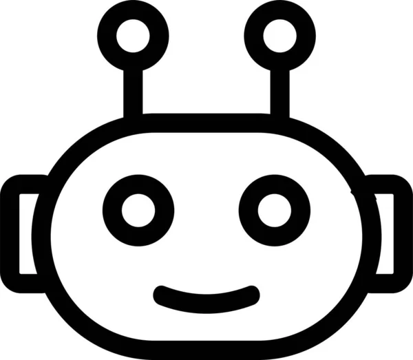 Aplicación Icono Bot Artificial — Vector de stock