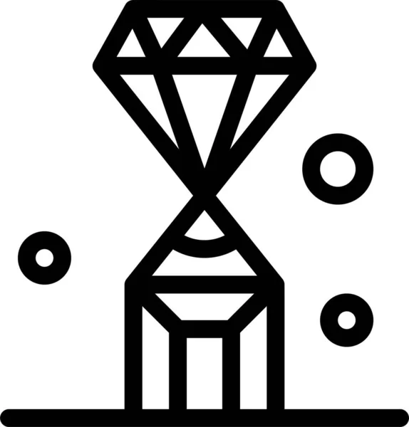 Diamant Gemmes Icône Bijou Dans Catégorie Photographie — Image vectorielle