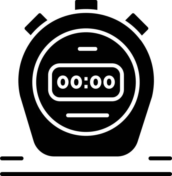 Cronómetro Reloj Reloj Icono Educación Escuela Aprendizaje Categoría — Vector de stock