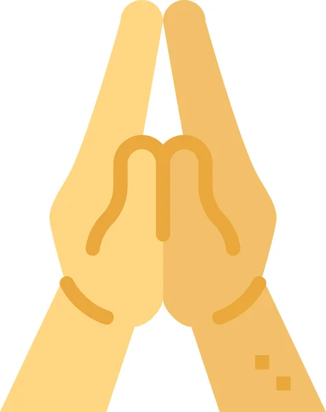 Προσευχή Εικονίδιο Διαλογισμού Γιόγκα — Διανυσματικό Αρχείο