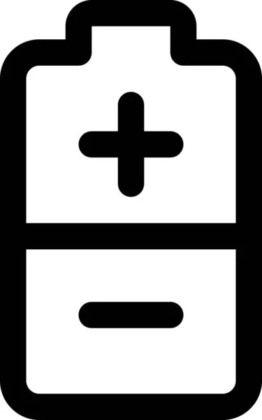 형으로 배터리 아이콘 — 스톡 벡터