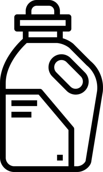 Garrafa Detergente Ícone Lavanderia — Vetor de Stock
