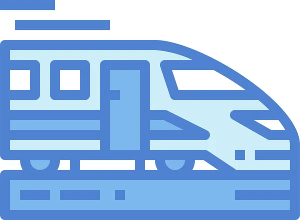 Значок Швидкісного Поїзда Транспортного Засобу Заповненому Стилі — стоковий вектор
