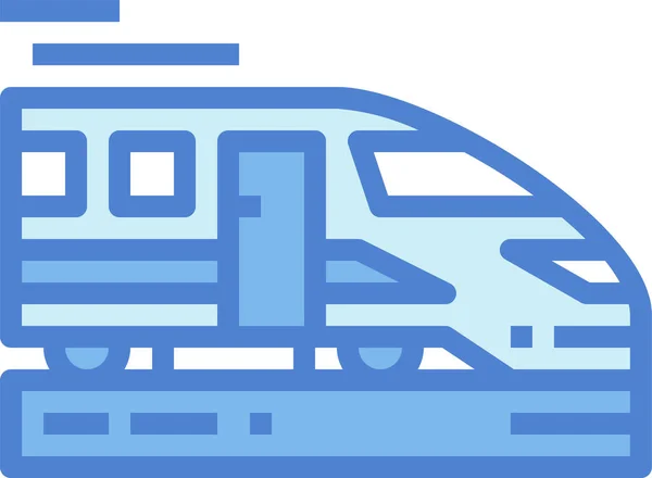 Значок Скоростного Транспорта Стиле Заполненного Контура — стоковый вектор