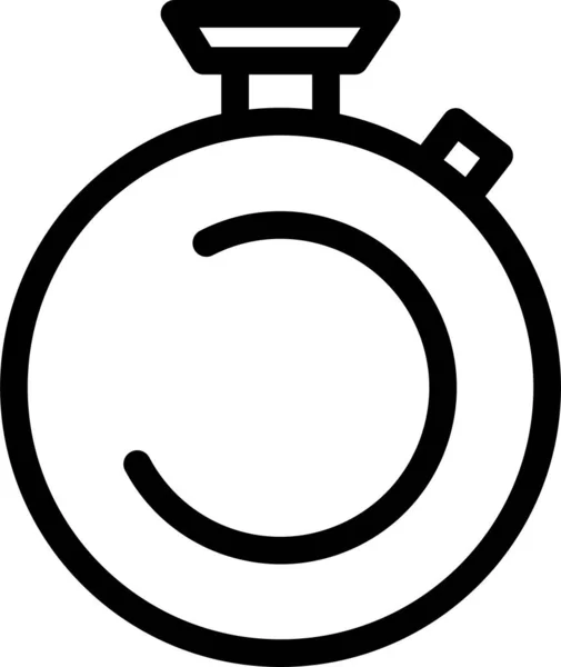 Câmera Relógio Ícone Cronômetro Estilo Esboço — Vetor de Stock