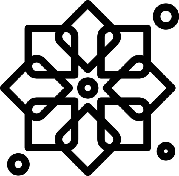 Дизайн Иконы Мусульманской Ткани Стиле Наброска — стоковый вектор