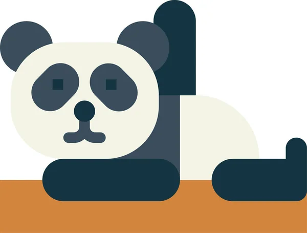 Oso Panda Animal Icono — Archivo Imágenes Vectoriales