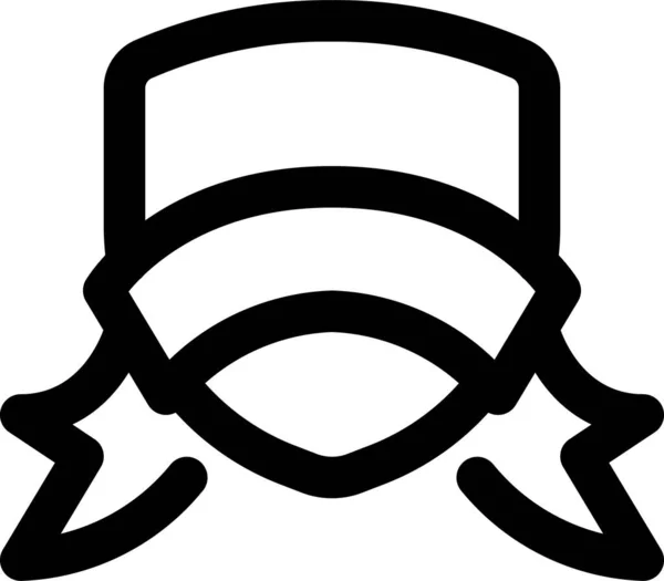 Computer Schild Sicheres Symbol Umrissen Stil — Stockvektor