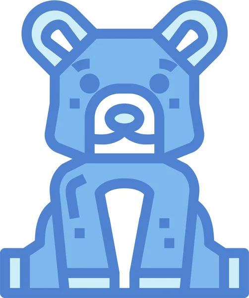 Икона Жизни Животного Медведя Категории Животных — стоковый вектор