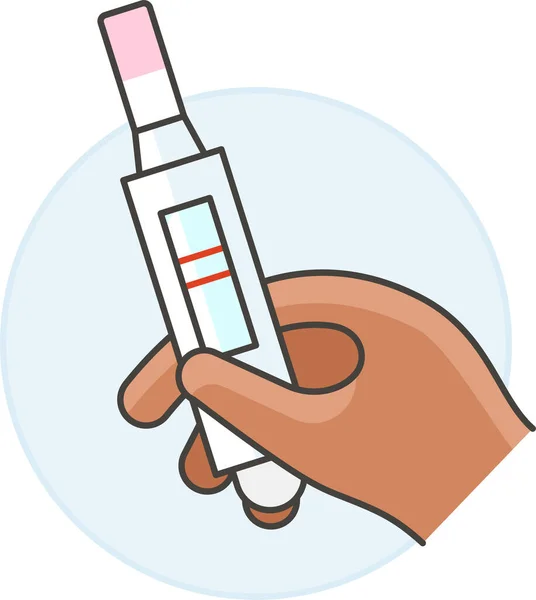 Resultado Positivo Icono Prueba Categoría Hospitales Atención Sanitaria — Vector de stock