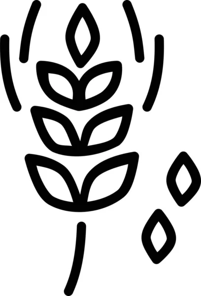 Grain Millet Oat Icon Handdrawn Style — Stock Vector