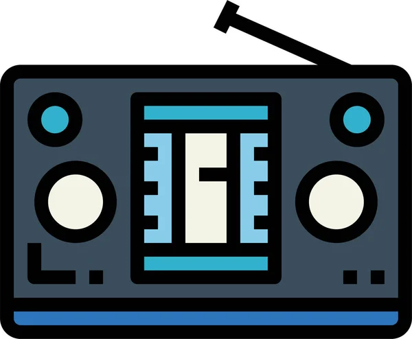 Electronics Radio Technology Icon Electronic Devices Appliances Category — Stock Vector
