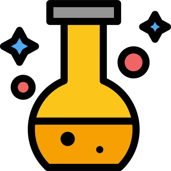 Flask Lab Test Icon Mixed Category — Stock Vector