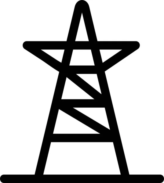 Иконка Энергии Контура Стиле Наброска — стоковый вектор