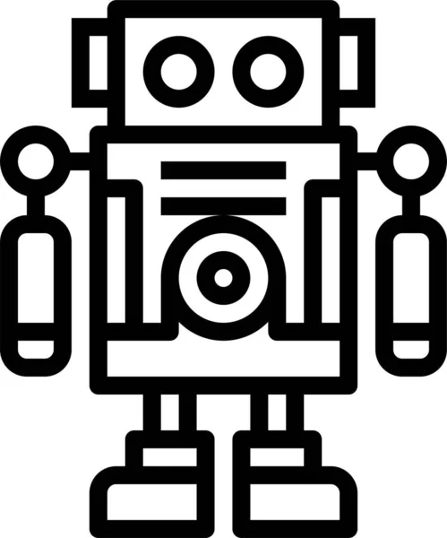 Elektronik Roboter Technologie Ikone — Stockvektor