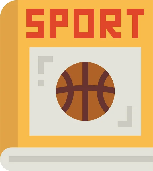 Equipo Baloncesto Icono Del Juego Categoría Educación Escuela Aprendizaje — Vector de stock