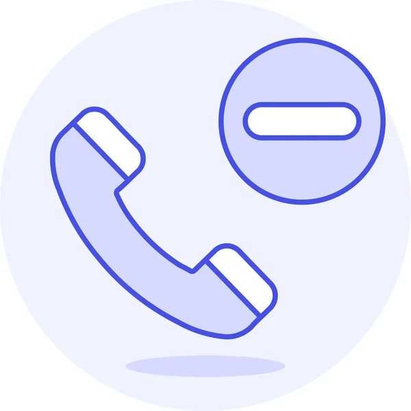 Actions Call Contact Icon Filled Outline Style — Stock Vector