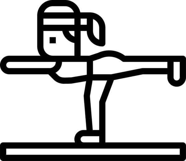 Yoga Ikone Pose — Stockvektor