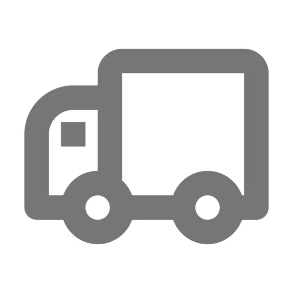 Icono Entrega Camiones Envío Estilo Esquema — Vector de stock