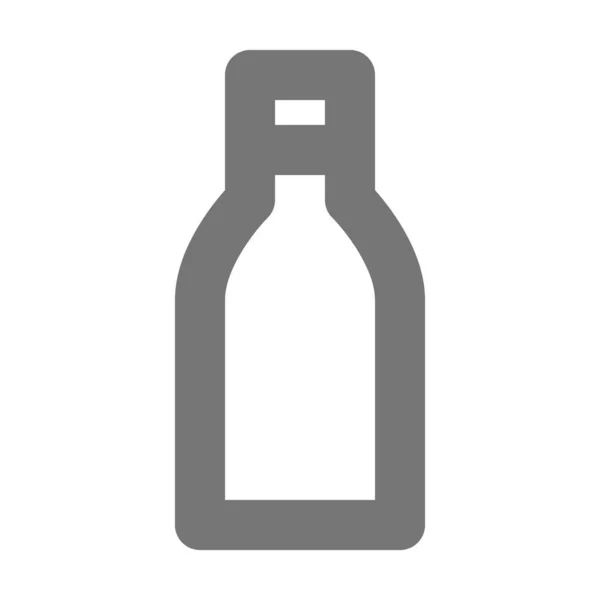Ikona Napoju Butelkowego Stylu Zarysu — Wektor stockowy