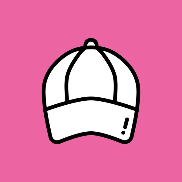 Chapeau Accessoire Icône Golf Dans Style Plat — Image vectorielle