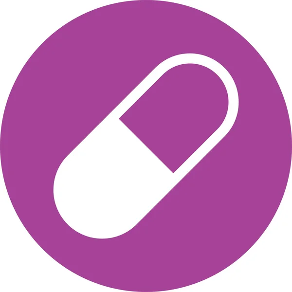 Ikona Medycyny Narkotykowej Solidnym Stylu — Wektor stockowy