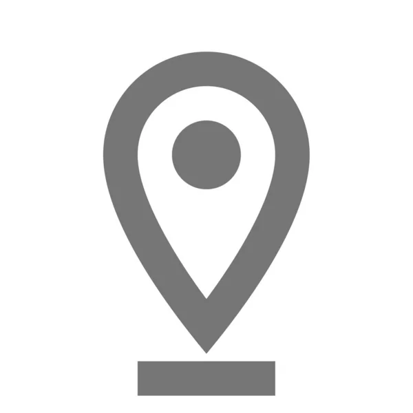 Localisation Pin Carte Icône Dans Style Contour — Image vectorielle