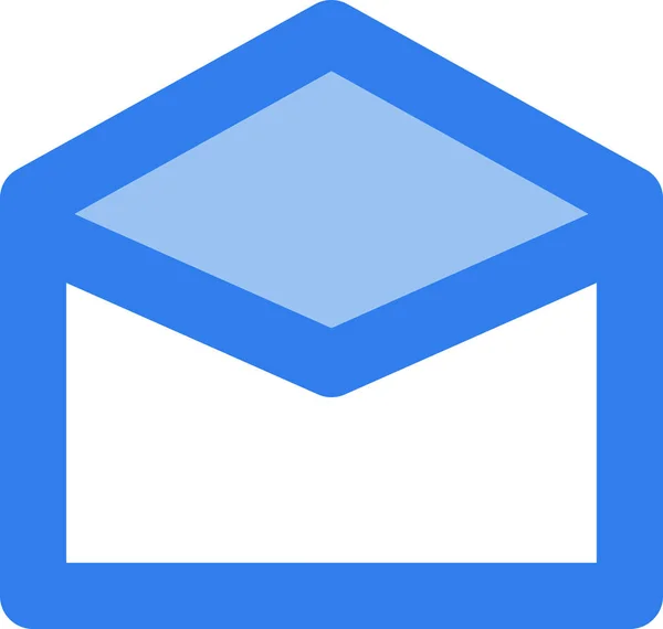 Mail Boríték Interfész Ikon Kitöltött Körvonalas Stílusban — Stock Vector