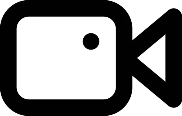 Kamera Facetime Record Icon Zeichen Symbol Kategorie — Stockvektor
