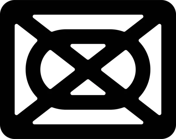 Символ Кавалерии Солидном Стиле — стоковый вектор