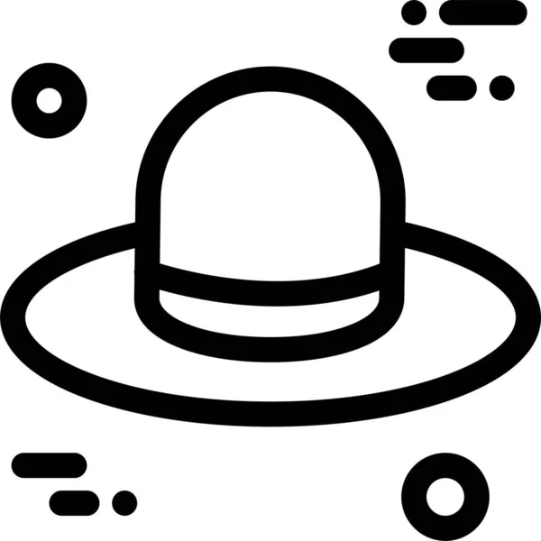 Chapeau Chapeau Canada Icône Dans Style Contour — Image vectorielle