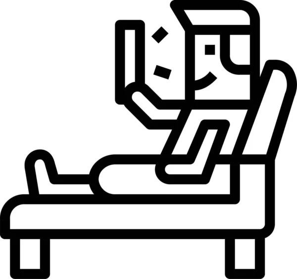 Armchair Relax Sofa Icon — Stock Vector