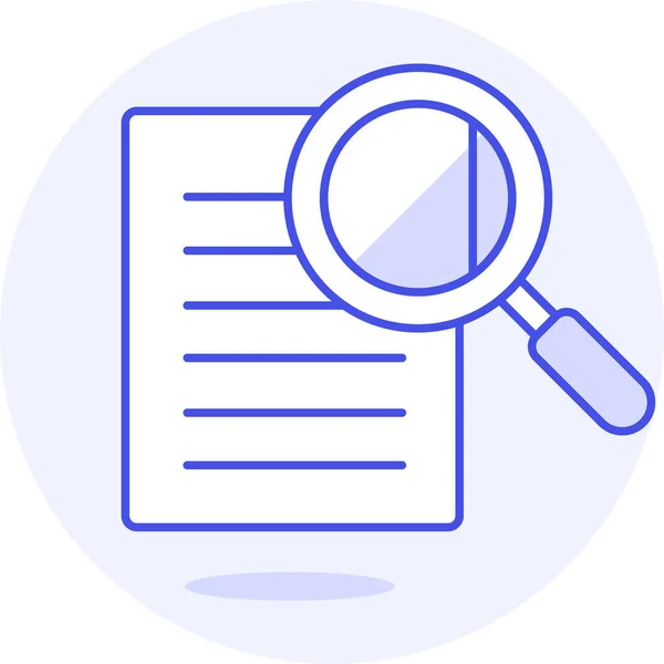 Doc Document Find Icon — Stock Vector