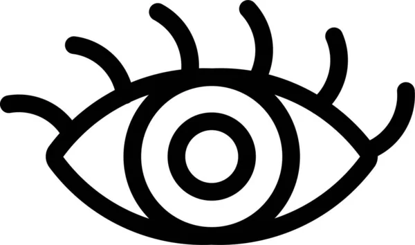 Schönheit Auge Gesundheit Ikone Umriss Stil — Stockvektor