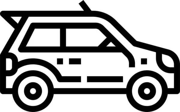 Automobile Voiture Icône Compacte Dans Les Véhicules Modes Catégorie Transport — Image vectorielle