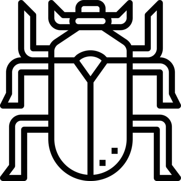 Animal Beetle Bug Icon — Stock Vector