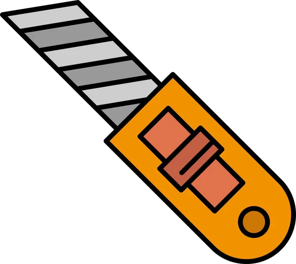 Ikona Naprawy Noża Tnącego Kategorii Narzędzia Konstrukcja — Wektor stockowy