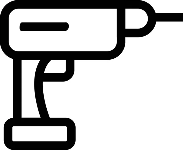 Інженерний Механічний Значок Шестерні Контурному Стилі — стоковий вектор