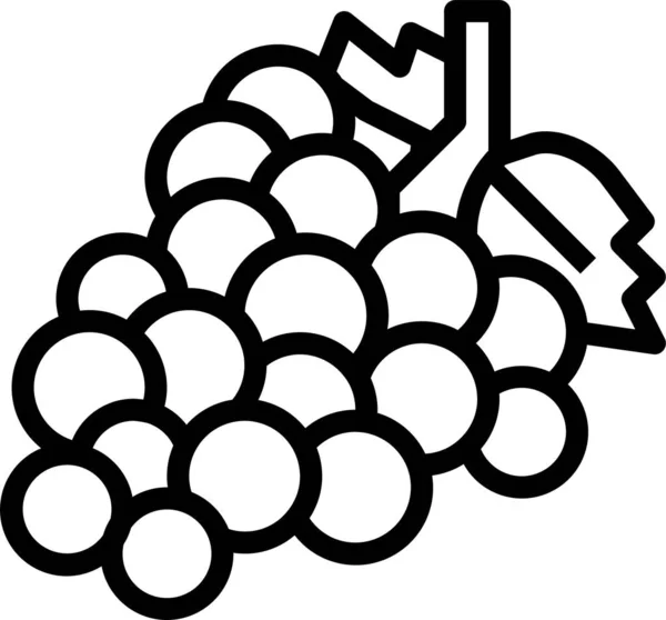 Beeren Essen Frisches Symbol — Stockvektor